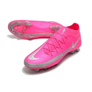 Kopačky Pánské Nike Phantom Generative Texture Elite DF FG Pink Stříbrný